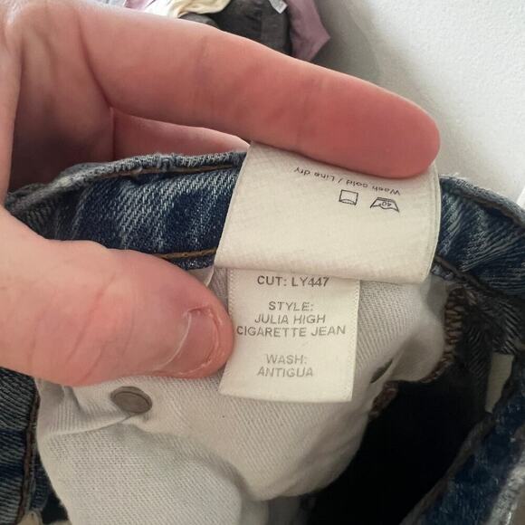 Reformation Julia High Cigarette Jean Size 27 Color Blue - Picture 9 of 9